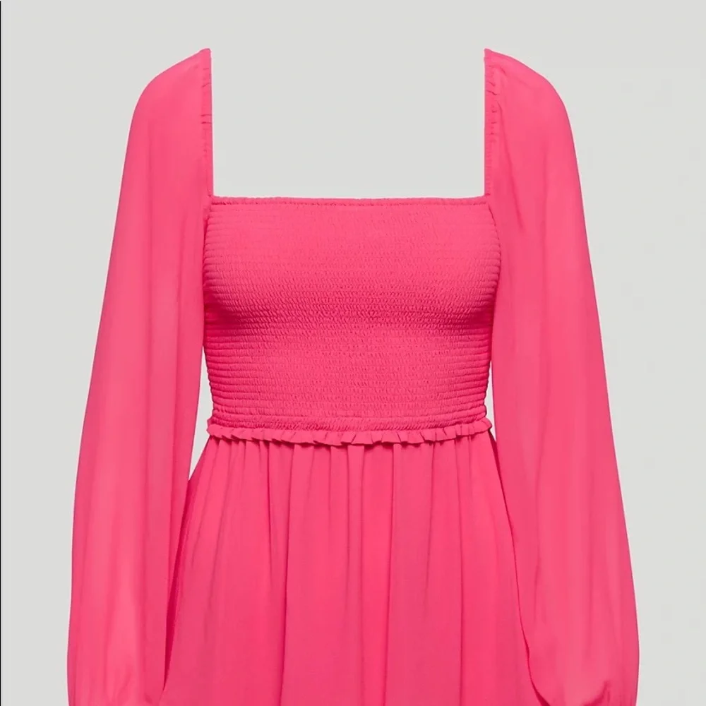 NWT Aritzia Wilfred Tempest Mini Dress Sz XL in Bright Rose - Picture 1 of 6